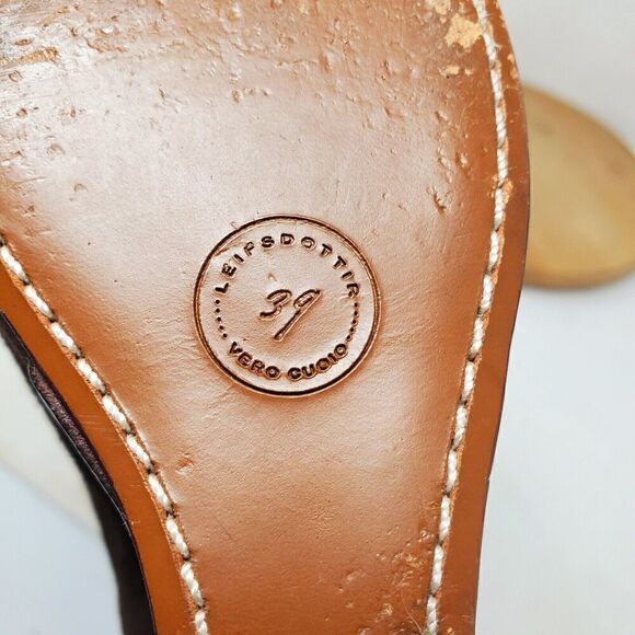 Leifsdottir Wedge Shoes Womens‎ 39 Katerina Brown Suede Platform Cutout - Picture 13 of 13